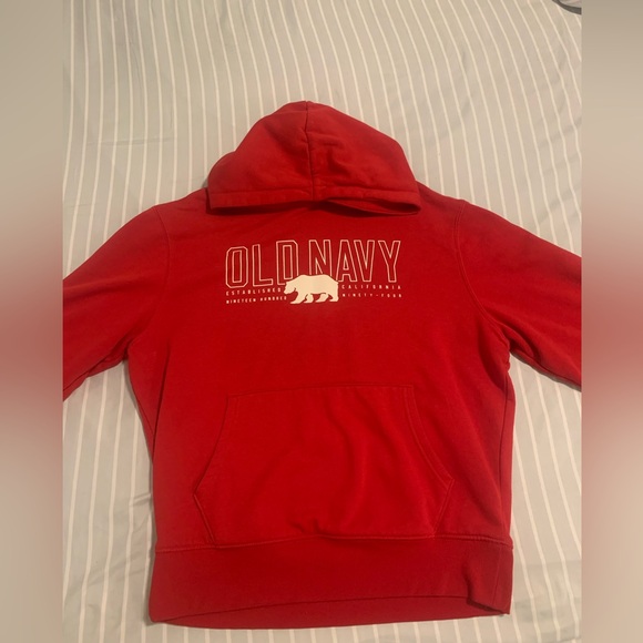 Red Old Navy Hoodie Medium - Picture 2 of 5